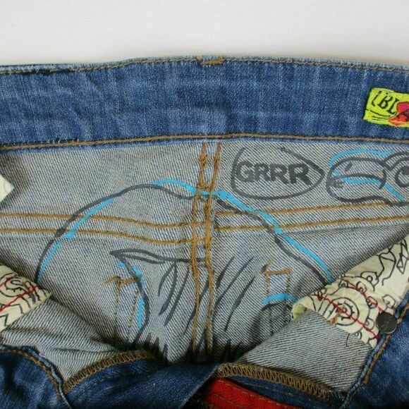 Blank NYC Jean Shorts Festival Y2K Frayed Hem Distressed Denim Women’s Size 25 - Picture 4 of 12